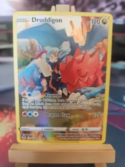 Pokemon TCG Druddigon Silver Tempest Holo Ultra Rare Card TG09/TG30 NM - Image 1