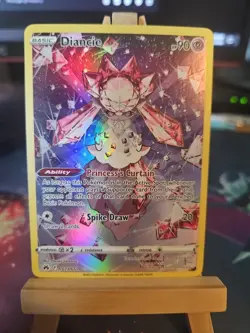 Diancie Pokemon TCG Crown Zenith Galarian Gallery Holo Card GG13/GG70 Ultra Rare - Image 1