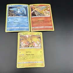 Pokemon | Zapdos Articuno Moltres Lot | 048/185 Promo Cosmos Holo TCG Cards - Image 2
