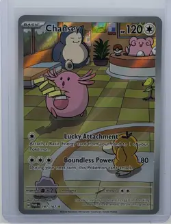 Pokemon TCG Chansey Illustration Twilight Masquerade Card 187/167 NM - Image 1
