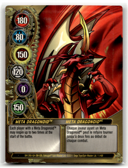 Bakugan Card - Meta Dragonoid - Gate Card - Mechtanium Surge - Image 1