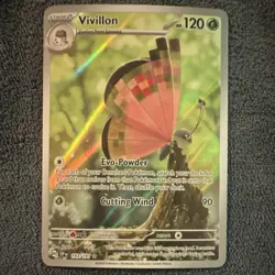Vivillon 193/191 Sv08: Surging Sparks Illustration Rare Holo Pokemon Card TCG NM - Image 1