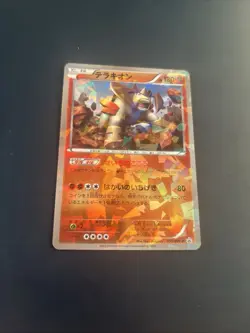 Terrakion 155/BW-p Holo Reverse Promo Japanese Pokemon Card - Image 1