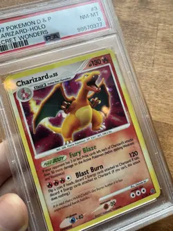 2007 Pokemon Diamond & Pearl Secret Wonders Charizard Holo Rare Card 3/132 PSA 8 - Image 4