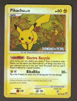 Pokemon Pikachu TCG Reverse Holo Card Mysterious Treasures 94/123 - Image 1