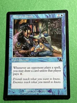**Rhystic Study** ~Prophecy~ MTG: Magic the Gathering- Light Play (LP) - Image 1