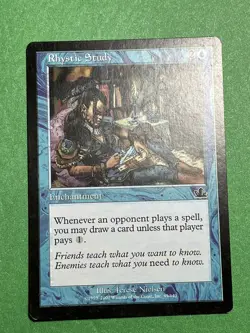 **Rhystic Study** ~Prophecy~ MTG: Magic the Gathering- Light Play (LP) - Image 2