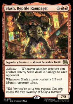 Slash, Reptile Rampager Normal R Teenage Mutant Ninja Turtles 108 NM - Image 1