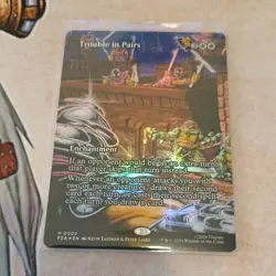 Trouble in Pairs Borderless FOIL Teenage Mutant Ninja Turtles MTG MINT 🔥🔥 - Image 1