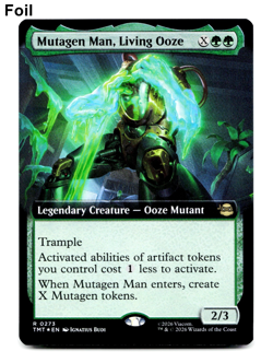 Mutagen Man, Living Ooze (Extended Art) (Foil) MTG Teenage Mutant Ninja Turtles - Image 1