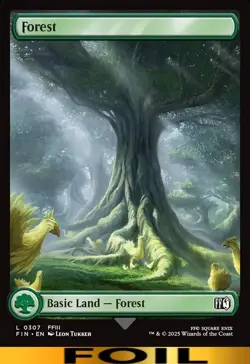 Forest ** FOIL FULL ART ** #307 - Final Fantasy - NM MTG - Image 1