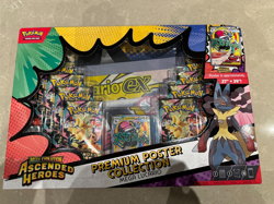 Pokemon TCG Ascended Heroes Premium Poster Collection Mega Lucario [NEW SEALED] - Image 1
