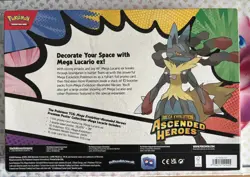 Pokemon TCG Ascended Heroes Mega Lucario Premium Poster Collection New & Sealed - Image 2