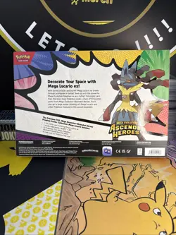 Pokemon TCG Ascended Heroes Mega Lucario Premium Poster Collection New & Sealed - Image 2