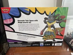 Pokemon TCG Ascended Heroes Mega Lucario Premium Poster Collection New & Sealed - Image 2