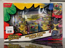 ✨Pokemon TCG Ascended Heroes Mega Lucario Premium Poster Collection New✨ Sealed - Image 1