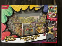 Ascended Heroes Mega Lucario Premium Poster Collection - New/Sealed Pokemon TCG - Image 1