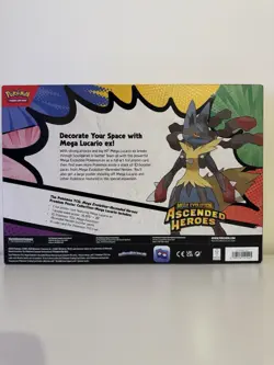 Pokemon TCG Ascended Heroes Mega Lucario Premium Poster Collection New & Sealed - Image 3