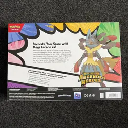 Pokemon TCG Ascended Heroes Mega Lucario Premium Poster Collection New & Sealed - Image 2