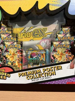 Pokemon TCG Ascended Heroes Mega Lucario Premium Poster Collection New & Sealed - Image 2