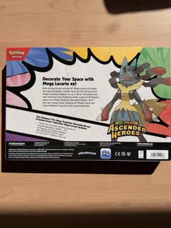 Pokemon TCG Ascended Heroes Mega Lucario Premium Poster Collection New & Sealed - Image 3