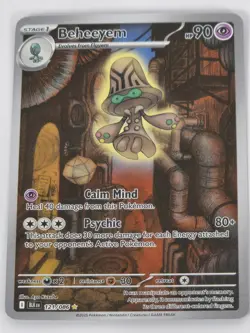 Beheeyem 121/086 Scarlet Violet Black Bolt Holo Pokemon near mint - Image 1
