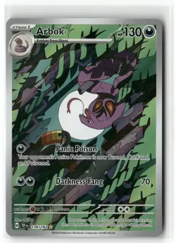 Pokemon TCG Temporal Forces #176/162 Arbok Illustration Rare - Image 1