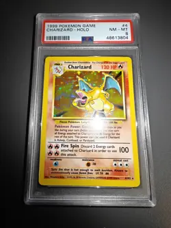 1999 Pokemon Base Set Charizard PSA 8 Mint #4 Englisch - Image 1