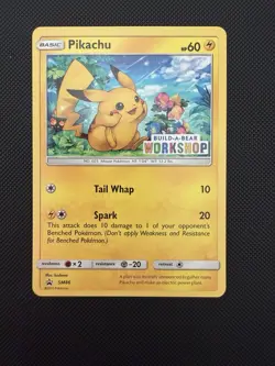 Pokemon Pikachu Build-A-Bear #SM86 Promo NM Condition 2017 - Image 1