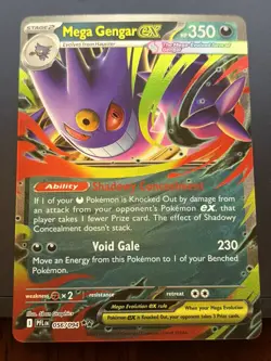Pokemon TCG Mega Gengar ex 056/094 – Me02: Phantasmal Flames – Holo – Near Mint - Image 1