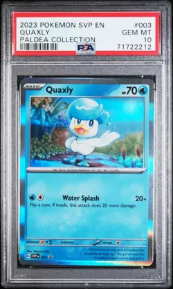 2023 Pokemon Quaxly Paldea Collection PSA 10 GEM MINT - Image 1
