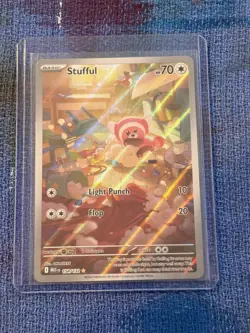 POKEMON MEGA EVOLUTION IR STUFFUL ILLUSTRATION RARE FULL ART 154/132 - Image 1