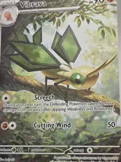 Pokemon TCG: Vibrava Illustration Rare 206/191 | Surging Sparks Holo NM - Image 2