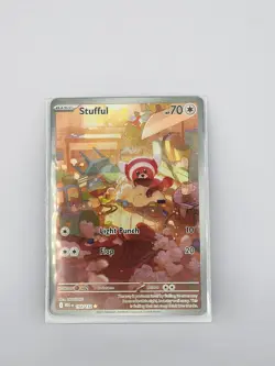 Pokemon Stufful 154/132 Me01: Mega Evolution Illustration Rare Holo 70 HP NM/M - Image 1