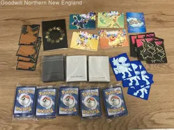 Pokemon TCG Collector Trainer Supply Lunchbox Tin Sleeves Dice Deck Box Bundle - Image 4