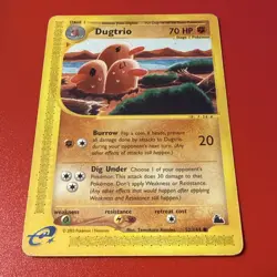 Pokemon Dugtrio 70HP Common Skyridge 52/144 Regular 2003 The Pokemon Company - Image 5