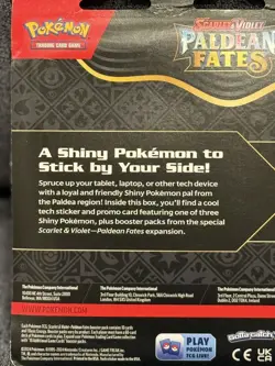 Pokemon TCG Paldean Fates Tech Sticker Collection - Maschiff |BRAND NEW SEALED - Image 3