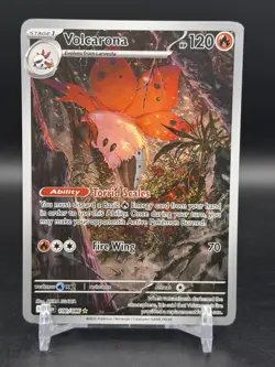 Volcarona 100/086 Illustration Rare Pokemon Sv: Black Bolt English NM - Image 1