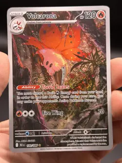 Volcarona 100/086 Illustration Rare Pokemon Sv: Black Bolt English NM - Image 3