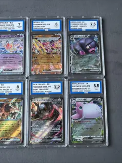 Pokemon Graded Bundle Lot Of Ten Slabs EX Bundle AEY Double Rare - Image 4