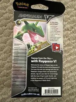 Pokemon TCG V Battle Deck: RAYQUAZA V Themed Deck Factory Sealed Box 820650809095 - Image 4