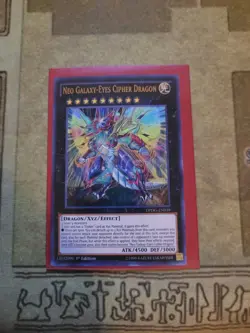 YUGIOH NEO GALAXY-EYES CIPHER DRAGON DPDG-EN039 ULTRA 1ST ED NM - Image 1