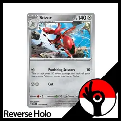 Pokemon TCG: Obsidian Flames - Reverse Holo - 141/197 - Scizor - Image 1