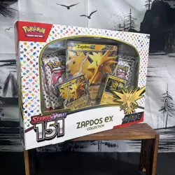 Pokemon TCG Scarlet & Violet 151 Zapdos EX Collection Box Sealed NEW - Image 1