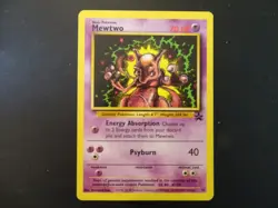 1999 Pokemon TCG Mewtwo #14 Black Star Promo — Pokemon Movie MP - Image 1