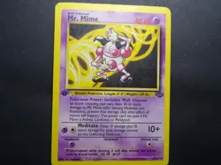 1999 Pokemon Jungle 1st Edition Mr. Mime #22/64 - Image 1