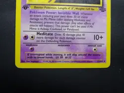 1999 Pokemon Jungle 1st Edition Mr. Mime #22/64 - Image 2