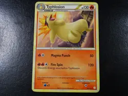Pokemon TCG Typhlosion 32/123 Cracked ICE HeartGold SoulSilver HP - Image 1