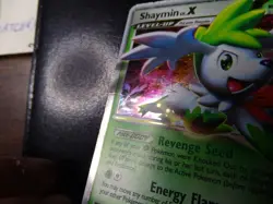 Damaged Shaymin Lv.X 127/127 Sky Forme Platinum Rare Holo LV.X Holo Pokemon dmg - Image 2