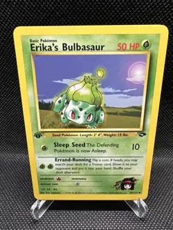 Pokemon TCG Erika's Bulbasaur Gym Challenge 39/132 1st Edition NM - Image 1